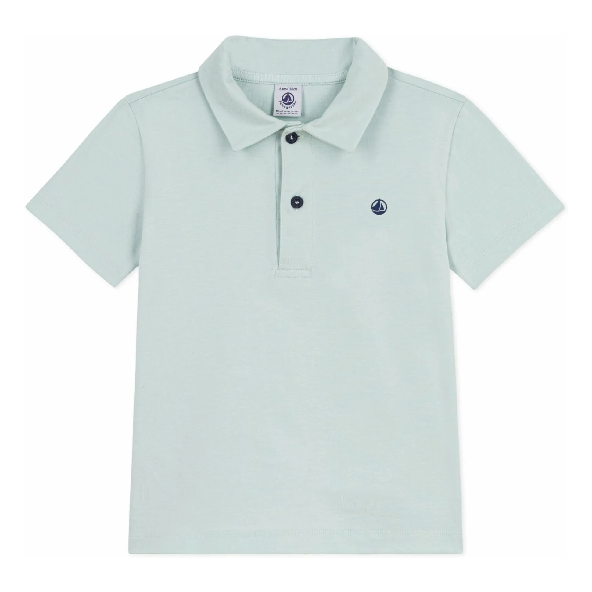 Petit Bateau Boys Turquoise Organic Cotton Polo Shirt