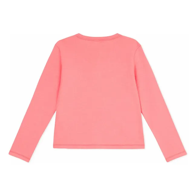 Organic cotton cardigan | Coral