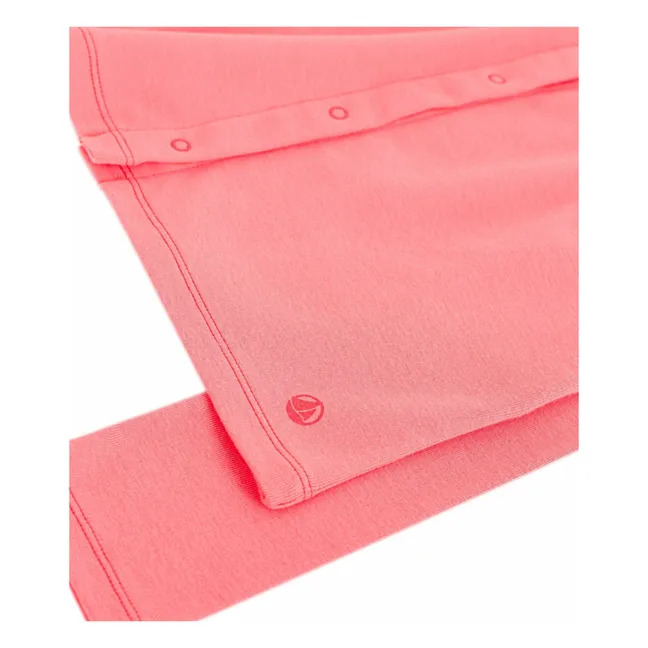 Cardigan Uni Coton Bio | Corail