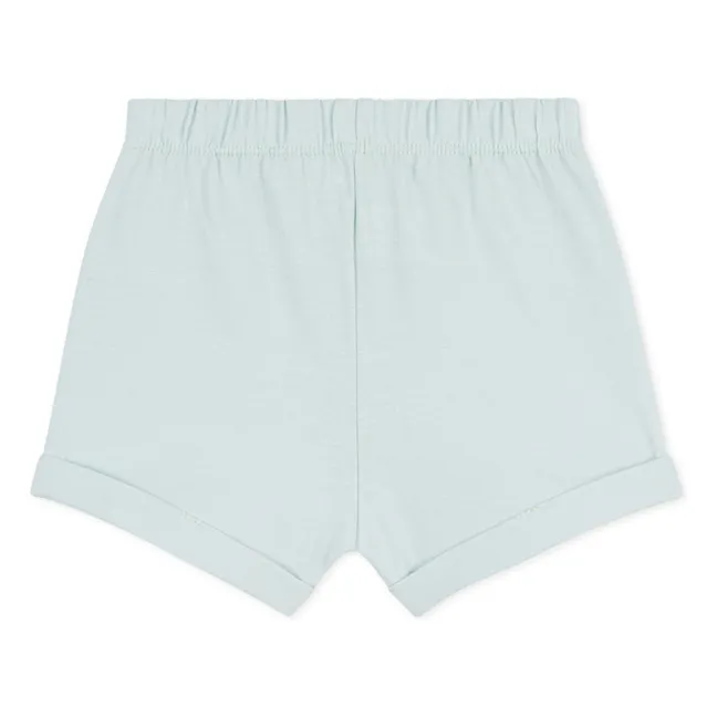 Pantaloncini in pile di cotone biologico | Turquoise