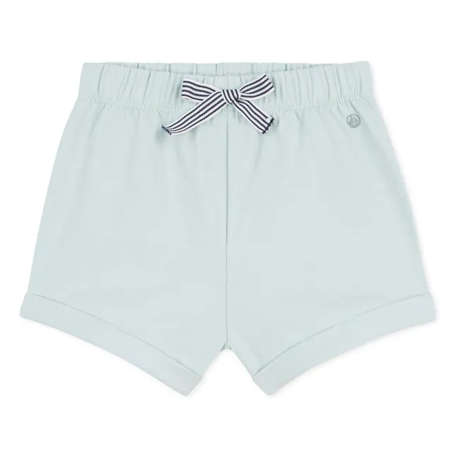 Pantalones cortos de forro polar de algodón ecológico | Turquoise