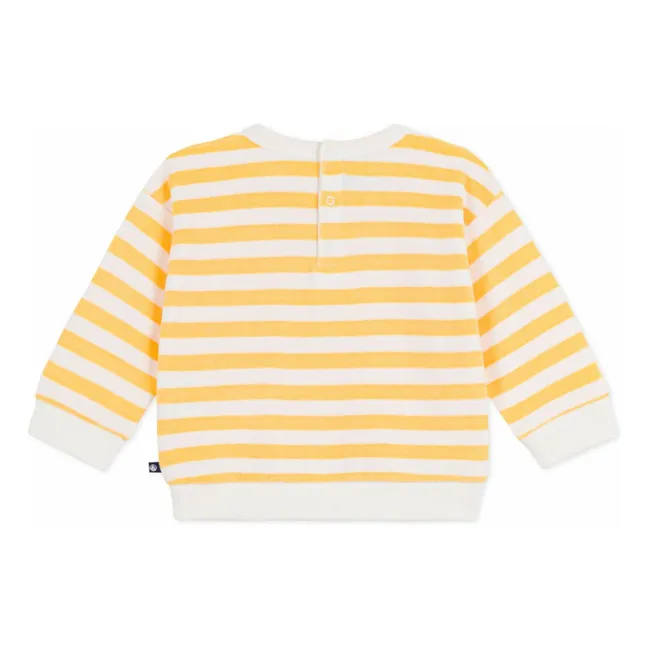 Sudadera de rayas Terry | Amarillo