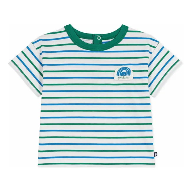 Camiseta de rayas | Blanco