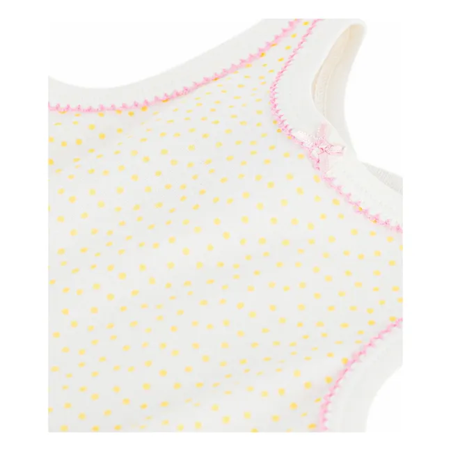 Pyjama Combishort à Pois | Blanc