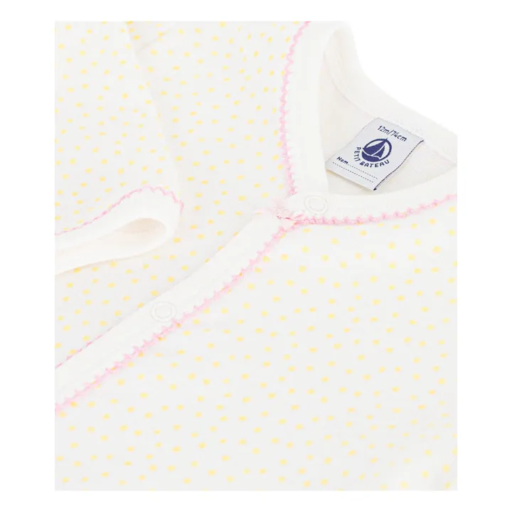 Pijama de algodón orgánico Dors Bien | Blanco- Imagen del producto n°1