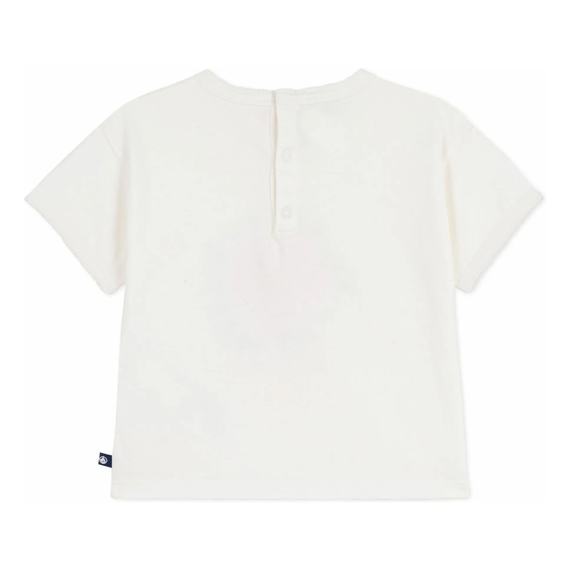 T-shirt Fleur Coton Bio | Blanc- Image produit n°2