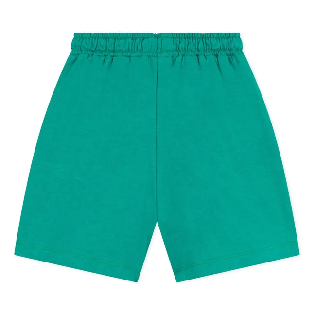 Bermudas lisas de algodón ecológico | Verde