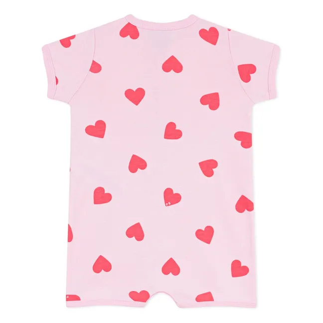 Pyjama Combishort Herzen | Rosa