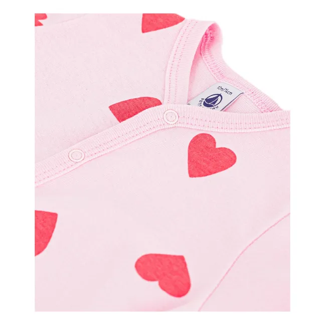 Pyjama Combishort Cœurs | Rose