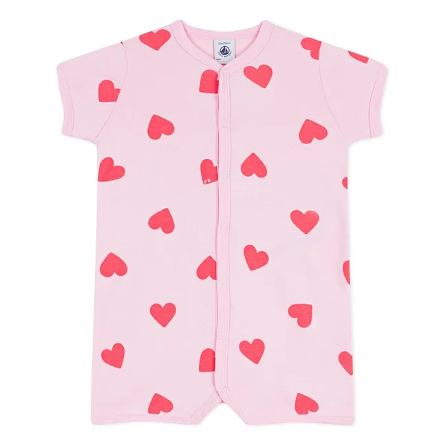 Pigiama Combishort Cuori | Rosa
