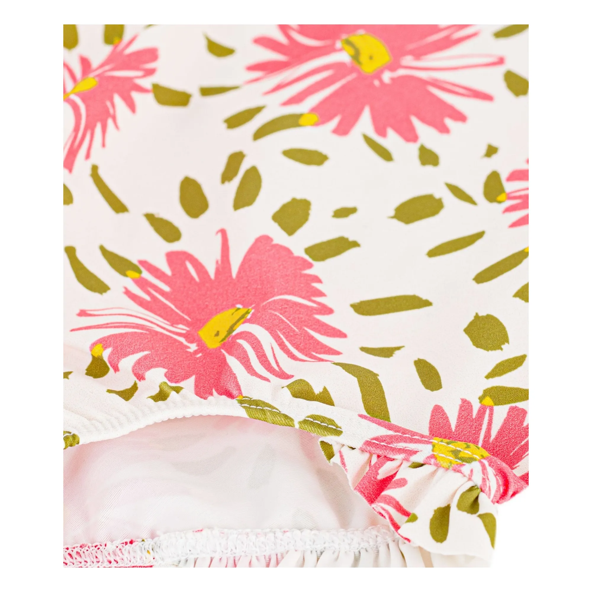 Maillot de Bain Fleuri Bébé | Blanc- Image produit n°1