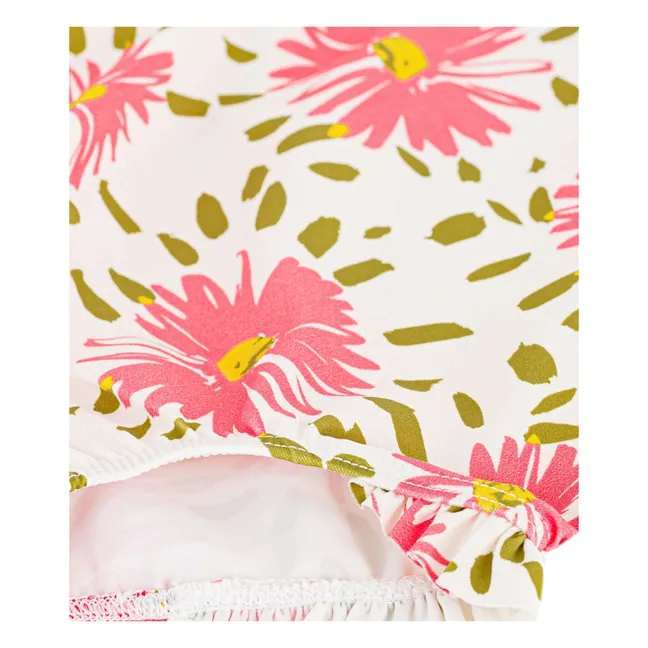 Floral Baby Swimsuit | White