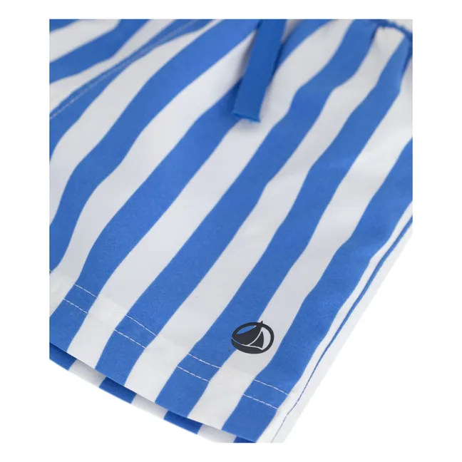 Short de Bain Rayé Fibres Recyclées Bébé | Bleu