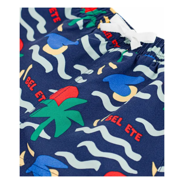 Short de Bain Bel Eté Fibres Recyclées Bébé | Bleu foncé
