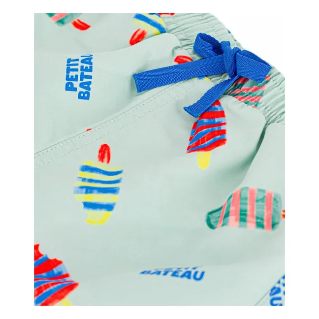 Short de Bain Glaces Fibres Recyclées Bébé | Turquoise