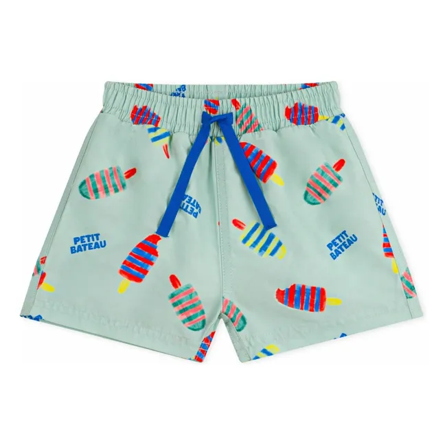 Short de Bain Glaces Fibres Recyclées Bébé | Turquoise