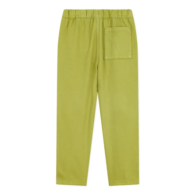 Pantalón recto de sarga | Olive