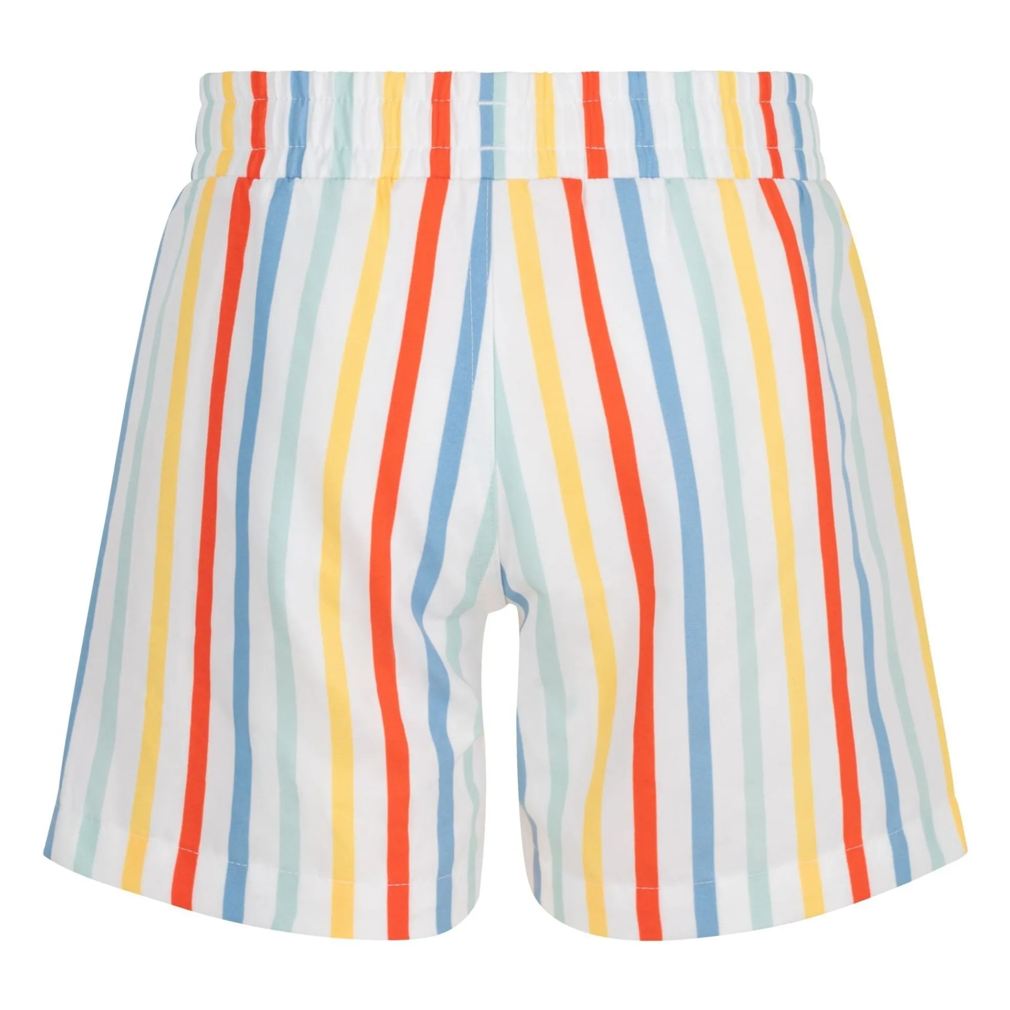 Short de Bain Rayé Fibres Recyclées | Jaune- Image produit n°2