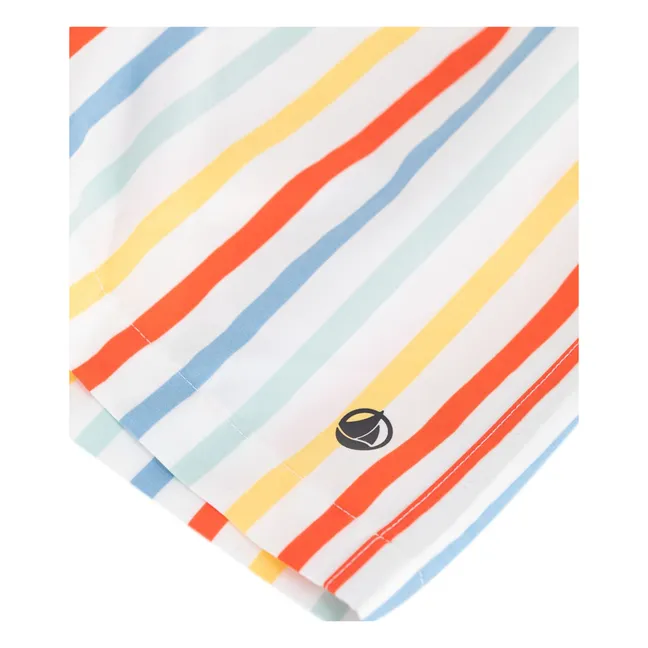 Gestreifte Badeshorts aus recycelten Fasern | Gelb