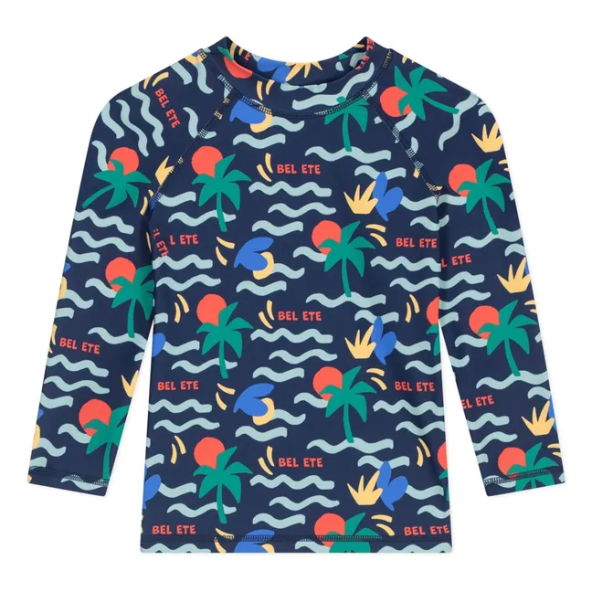 T-shirt de Bain Anti-UV Bel Eté | Bleu nuit