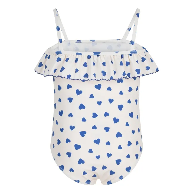 Flying Hearts Swimsuit | White