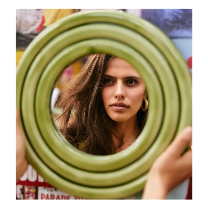 Leaf mirror | Green- Product image n°1
