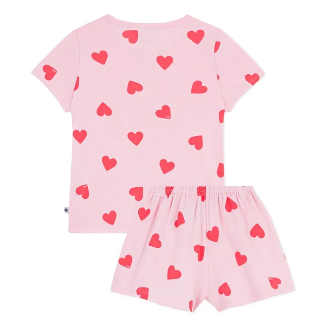 Pyjama Short Hearts | Pink