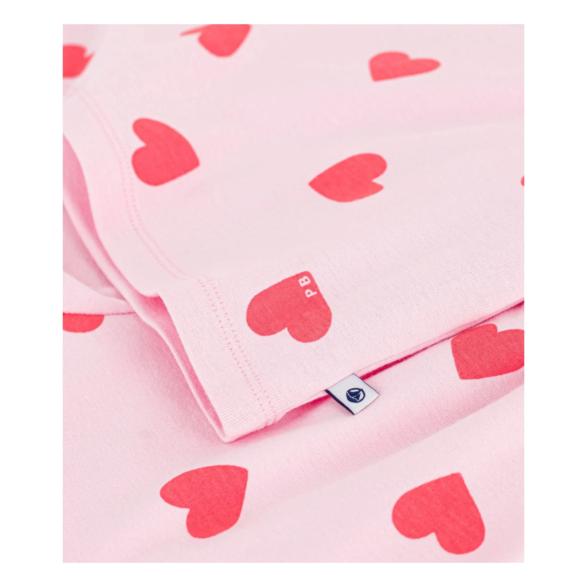 Pyjama Short Cœurs | Rose- Image produit n°2