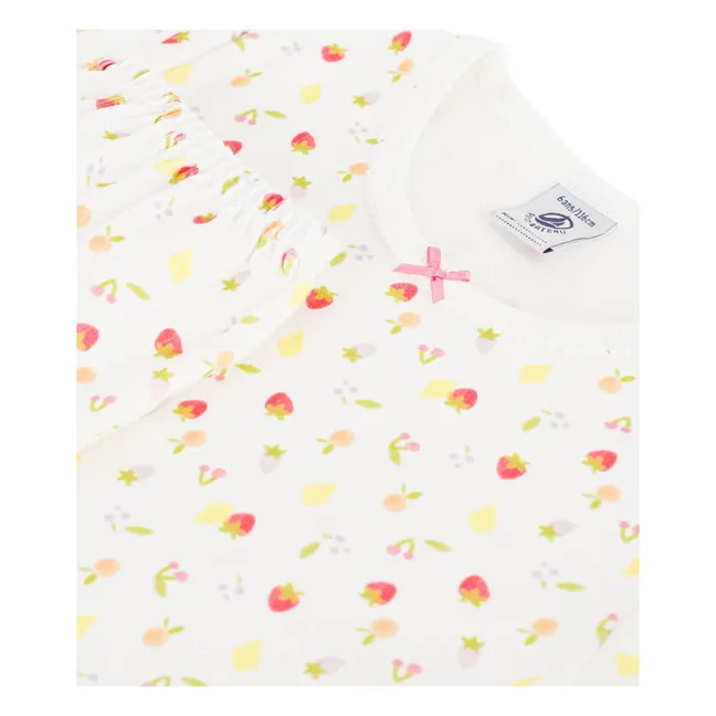 Pyjama Capri Fruits | Ecru