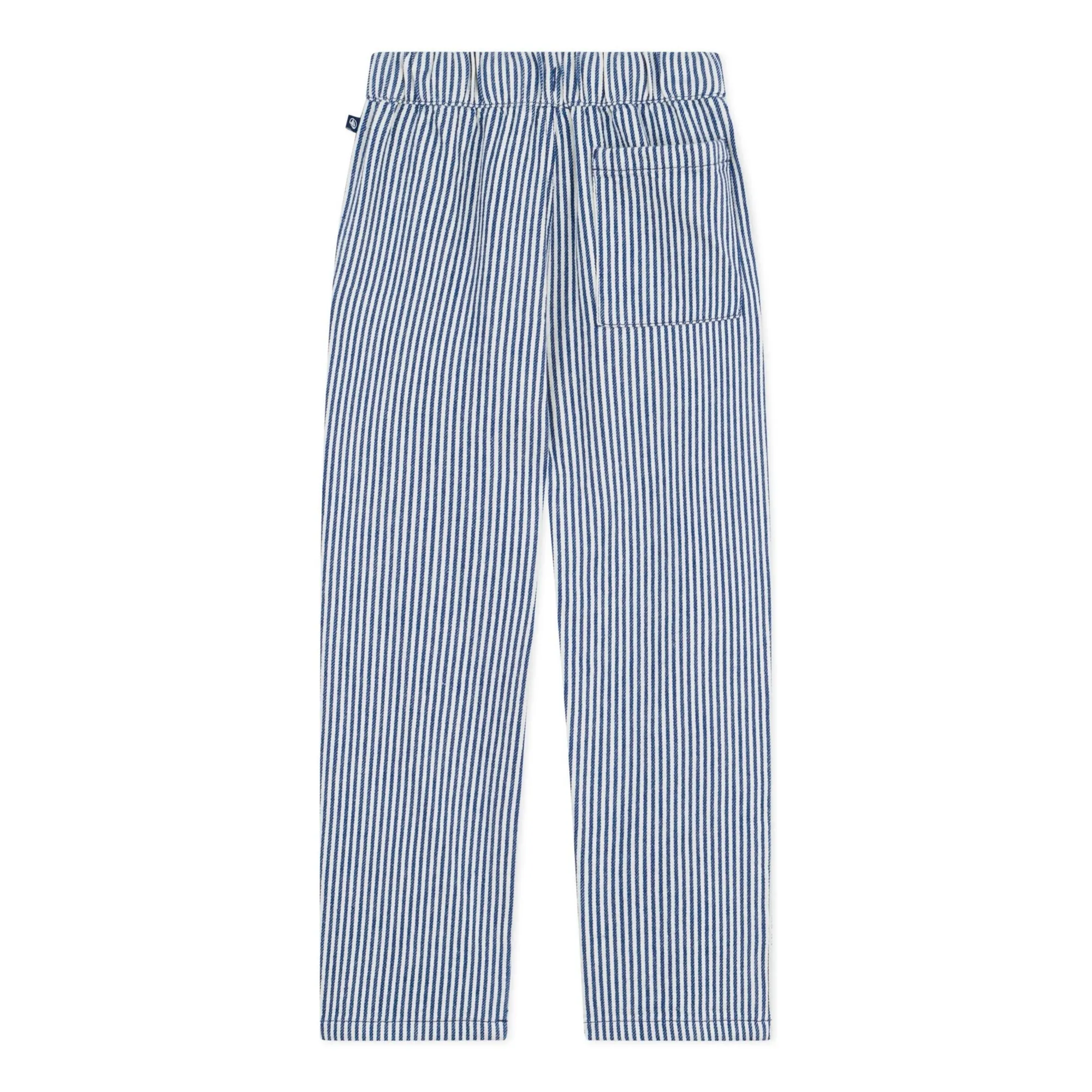 Pantalon Rayé Coton Bio | Bleu- Image produit n°4