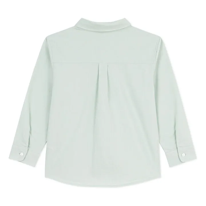 Camisa lisa de lino | Salvia- Imagen del producto n°4