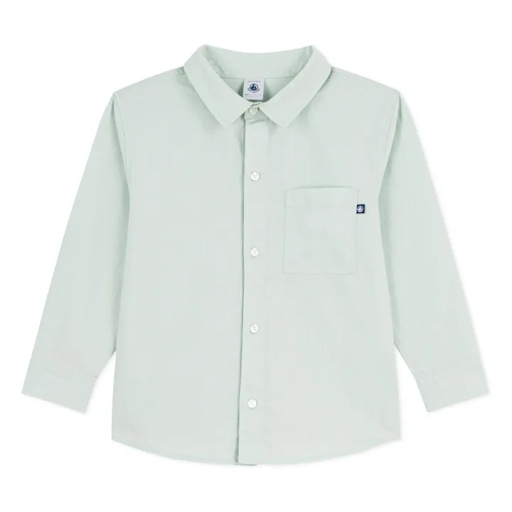 Camisa lisa de lino | Salvia- Imagen del producto n°0