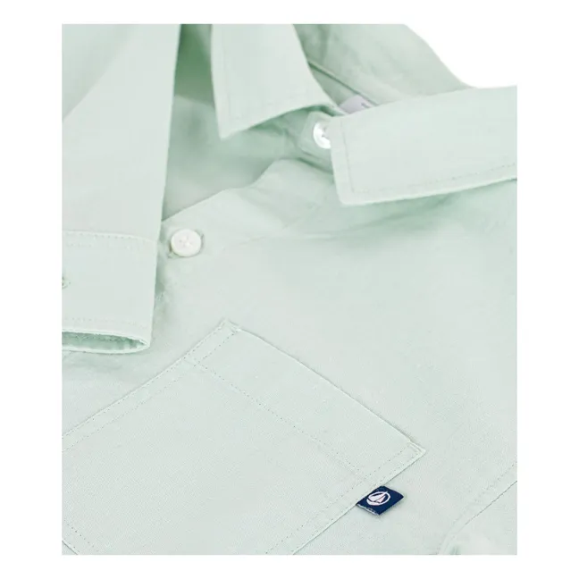 Camisa lisa de lino | Salvia