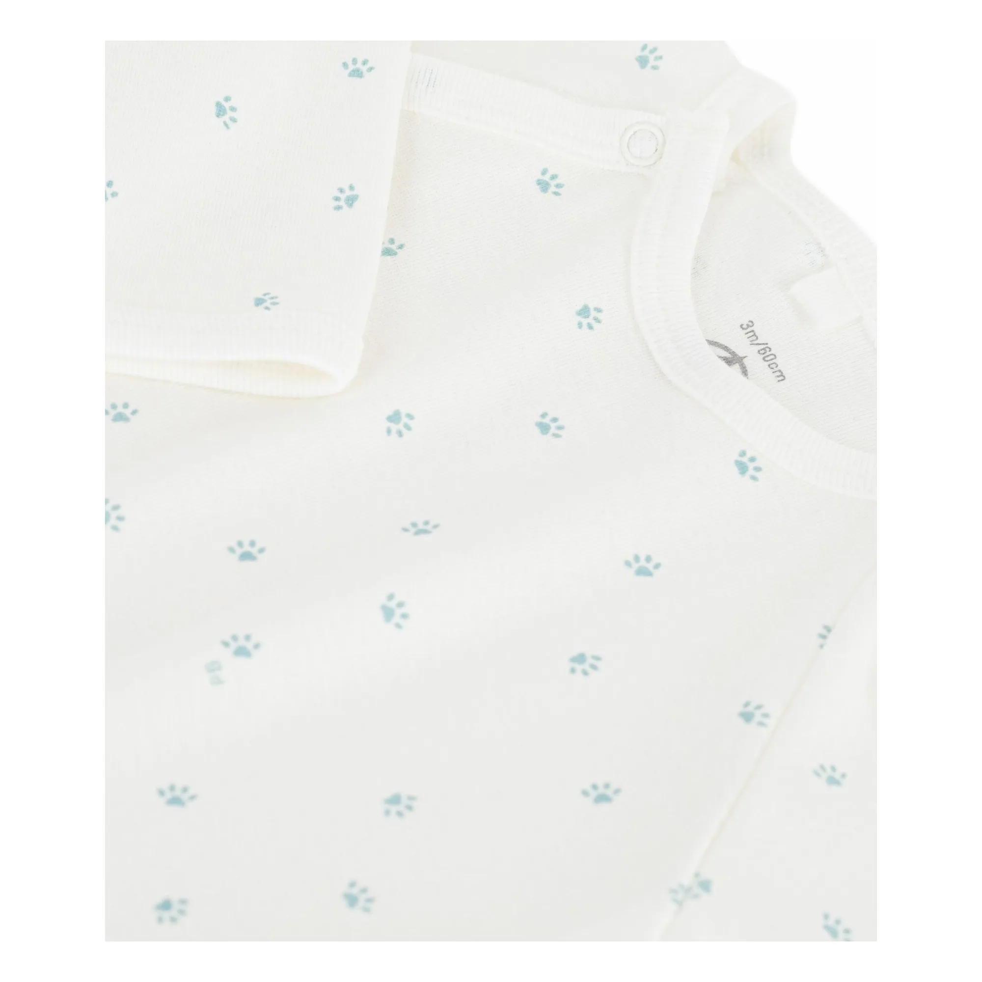 Pyjama Dors Bien Pattes Coton Bio | Blanc- Image produit n°3