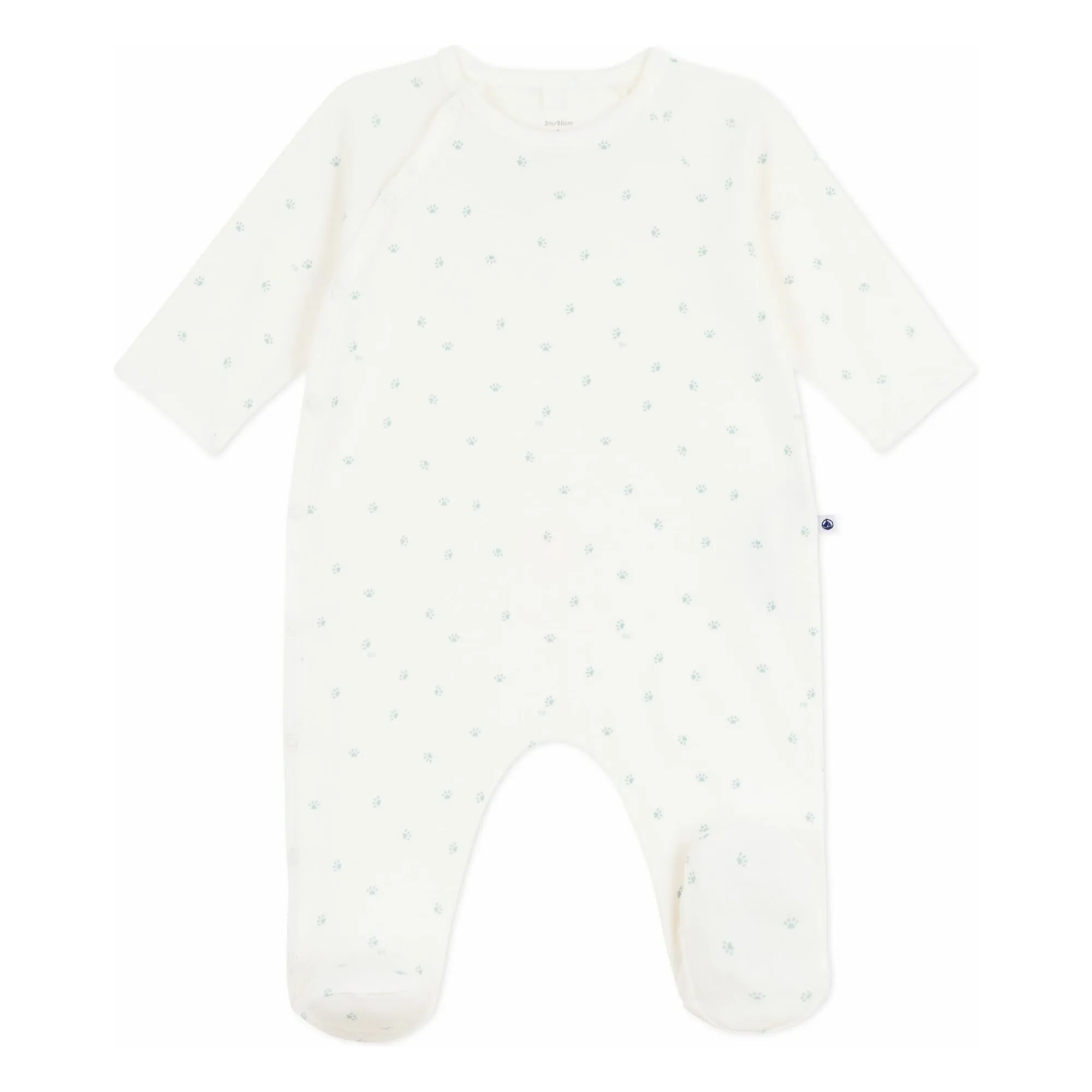 Pyjama Dors Bien Pattes Coton Bio | Blanc- Image produit n°0