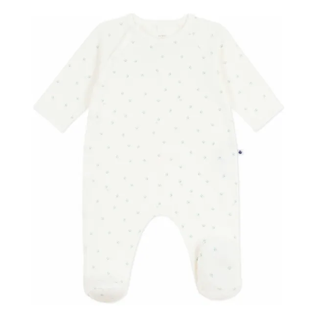 Pyjama Dors Bien Pattes Coton Bio | Blanc