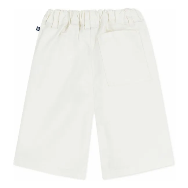 Bermudas de sarga lisa | Crudo