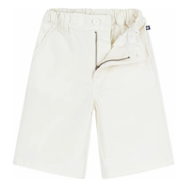 Uni Twill Bermuda Shorts | Ecru