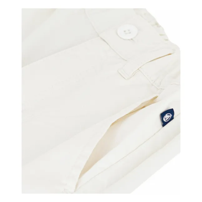 Bermudas de sarga lisa | Crudo