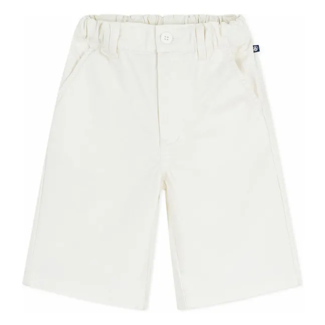 Bermuda Uni Sergé | Ecru