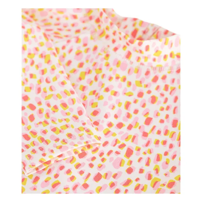 Spotted Long Sleeve Swimsuit | Pink