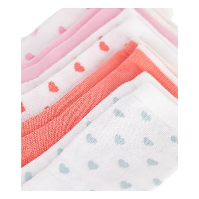 Pack of 5 Pairs of High Heart Socks | Ecru