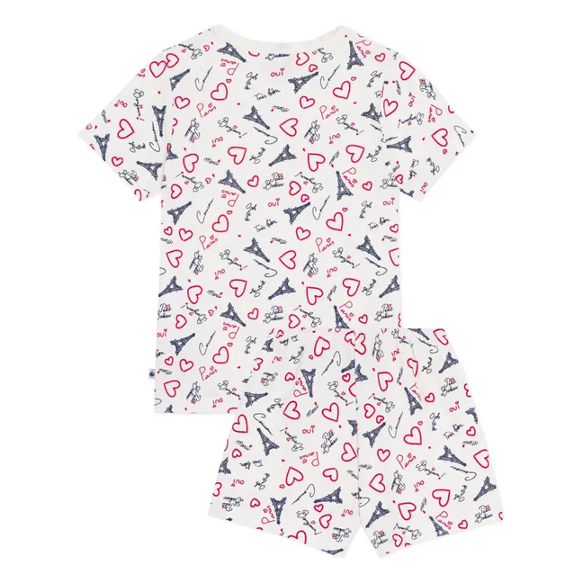 Pyjama Short Paris | Blanc