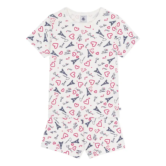 Pyjama Short Paris | Blanc