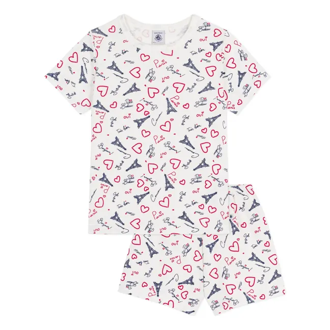 Pyjama Short Paris | Blanc