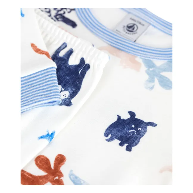 Pijama ajustado para perros | Blanco