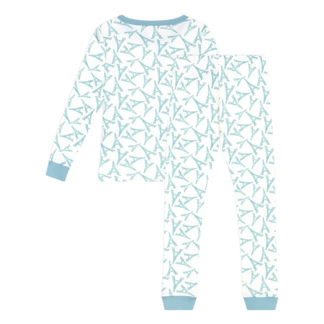 Pijama ajustado Torre Eiffel | Blanco