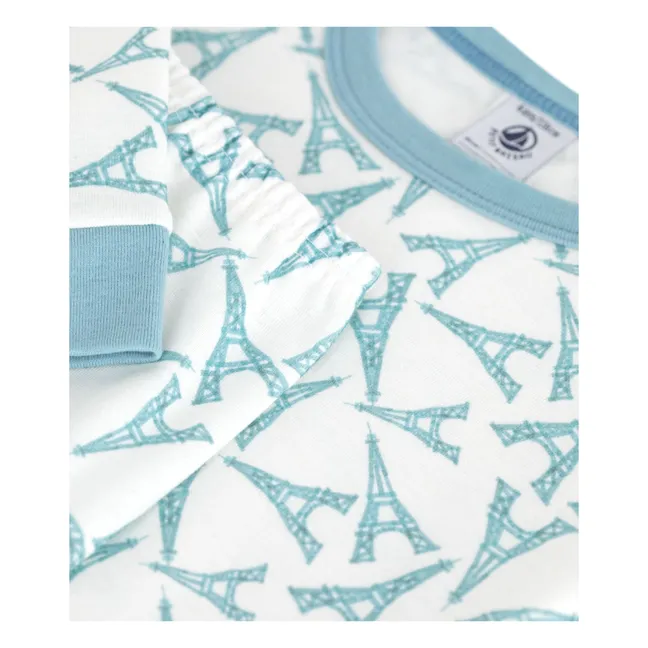 Pyjama Ajusté Tour Eiffel | Blanc