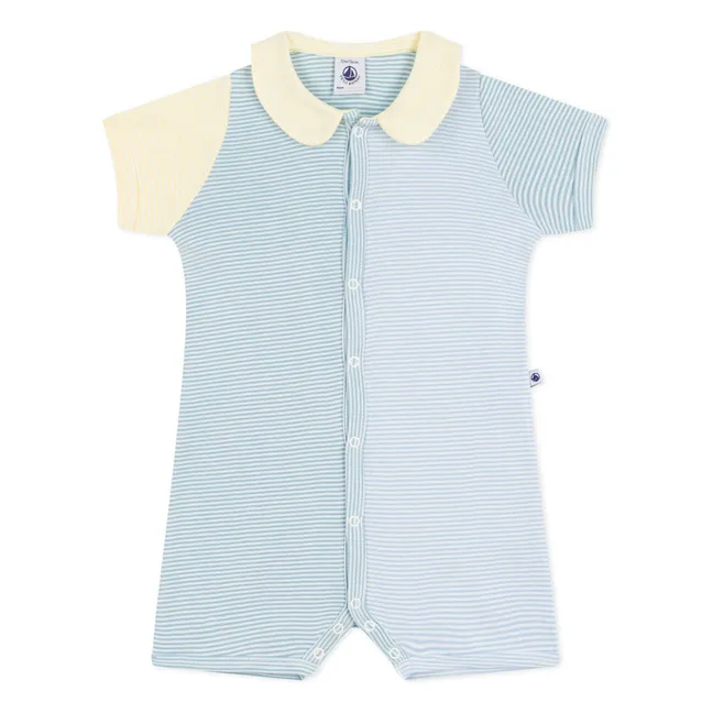 Pyjama Combishort Striped | Blue
