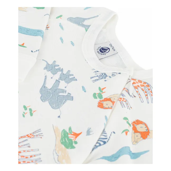 Pijama Dors Bien Zip Savane | Blanco